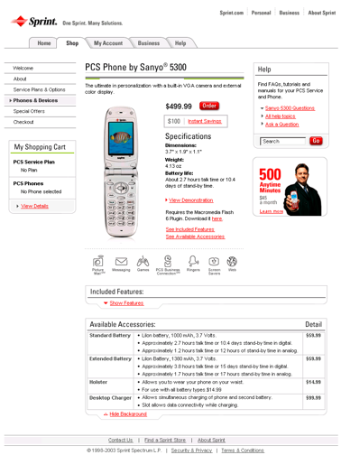 One redesign Concept for the E-commerce Phone Details Page